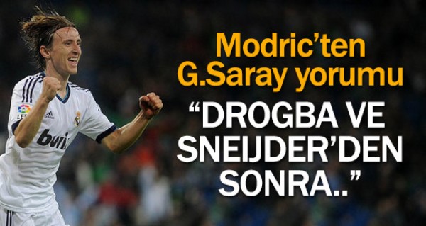 Modric'ten Galatasaray'a vgler